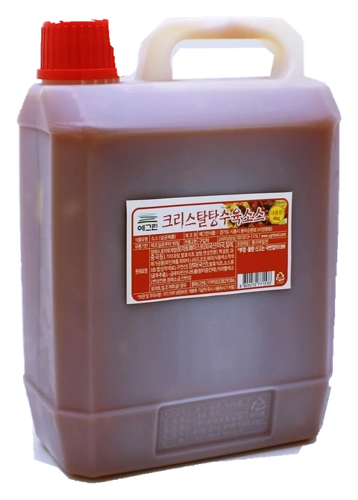 크리스탈탕수육소스 4kg 실제 제품