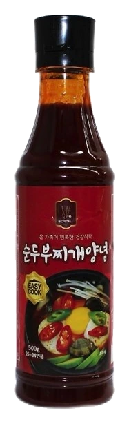 두부조림양념 500g 실제 제품