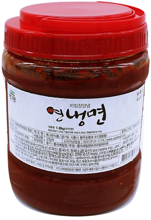 연냉면 냉면장 1.8kg 실제 제품